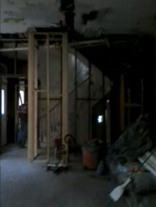 Not a great picture, but this is what will be the back of a hall closet.  